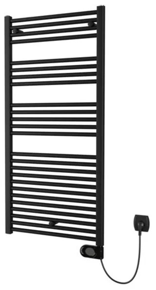 Plieger Elba Electrical elektrische designradiator - 1262X600mm - met thermostaat - 700w - mat zwart 1550002