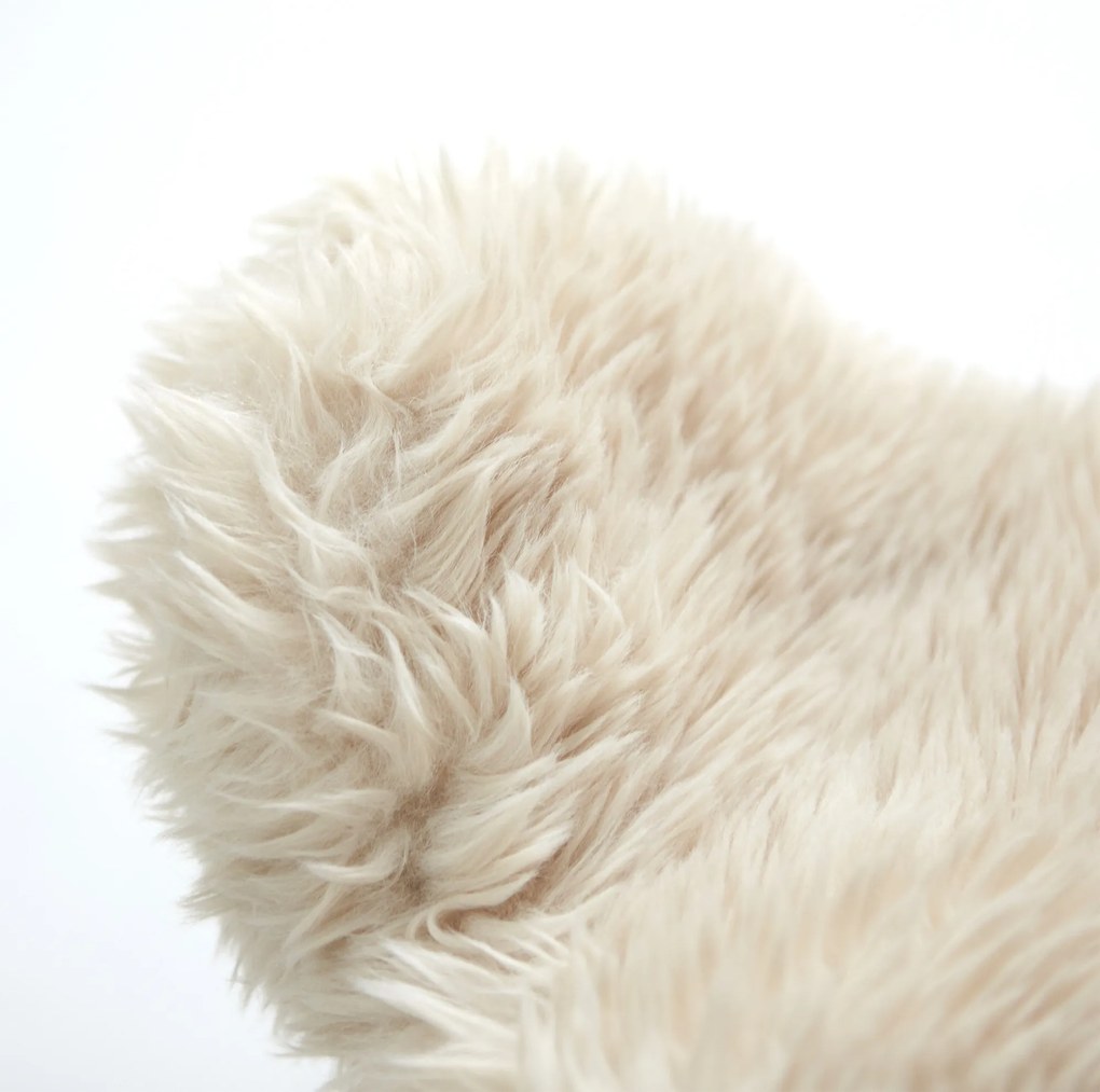 Vlinderstoel Creme Vacht