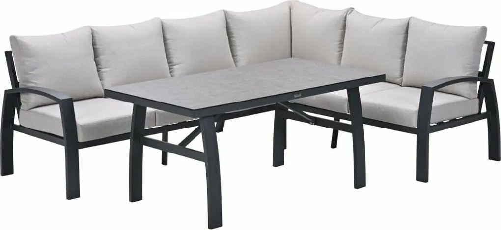 Garden Impressions Cameron lounge dining set 4-delig rechts incl stoel - desert sand