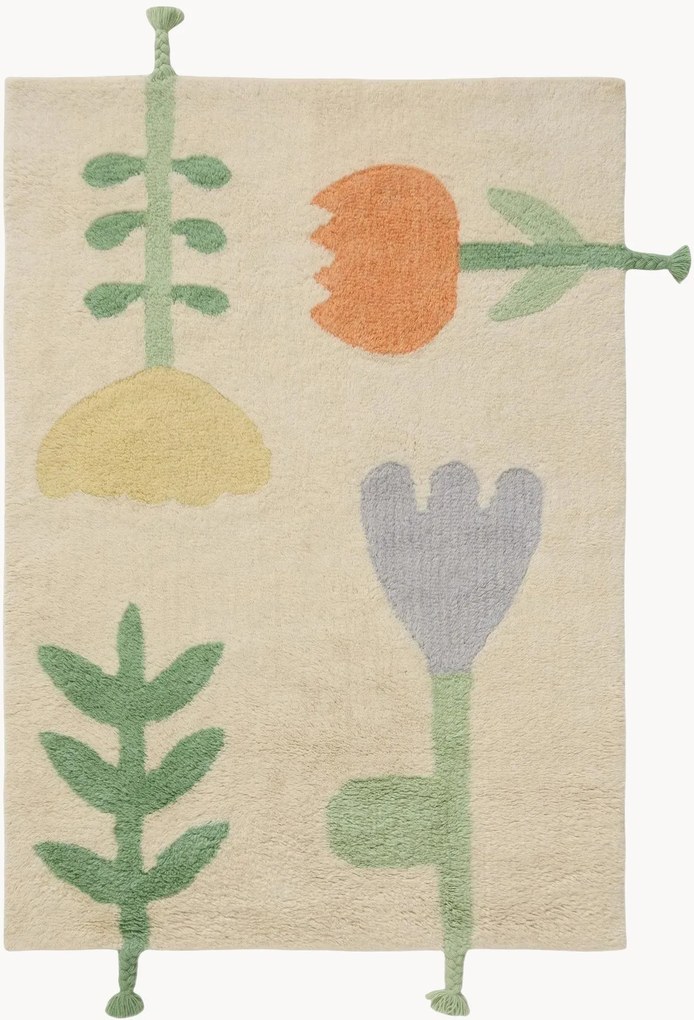 Handgetuft kindervloerkleed Fleur