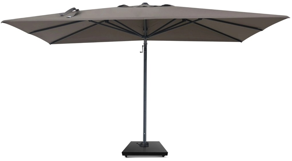 Zweefparasol 3x3.5m S2 Excellent (excl. voet) Taupe-naturel-bruin Camello Luna