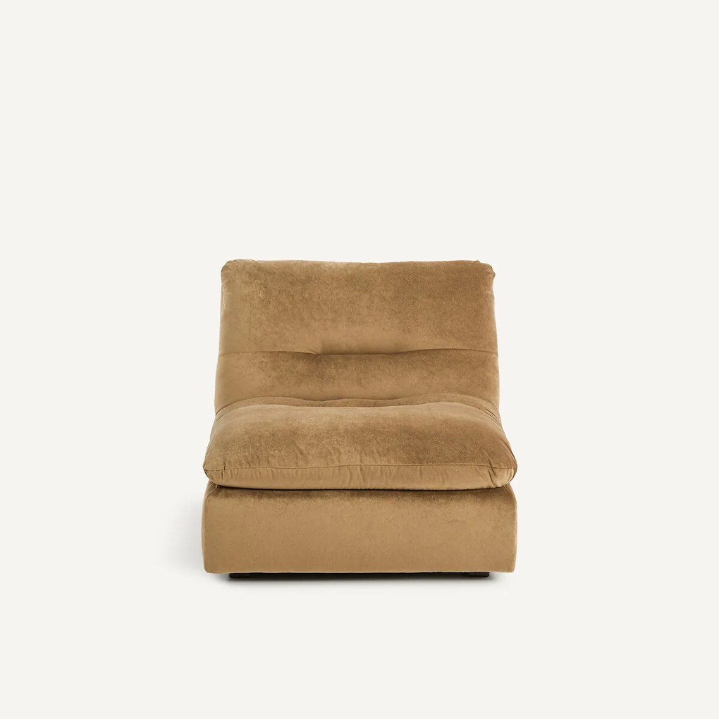 Modulaire fauteuil in linnen fluweel, GIULIANO