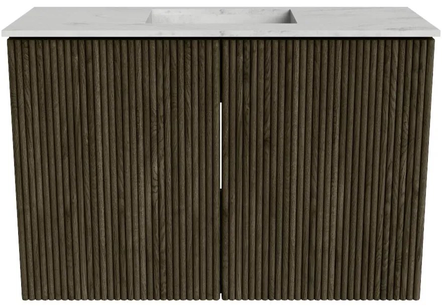 Mondiaz Joya DLux 60cm toiletmeubel shadow met wastafel faye midden zonder kraangat opalo