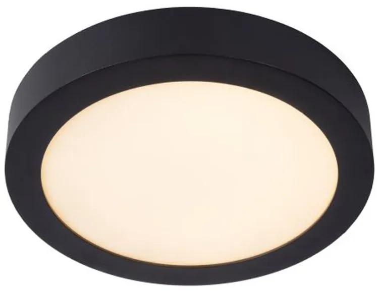 Lucide Brice ronde plafondlamp 24cm 15W zwart