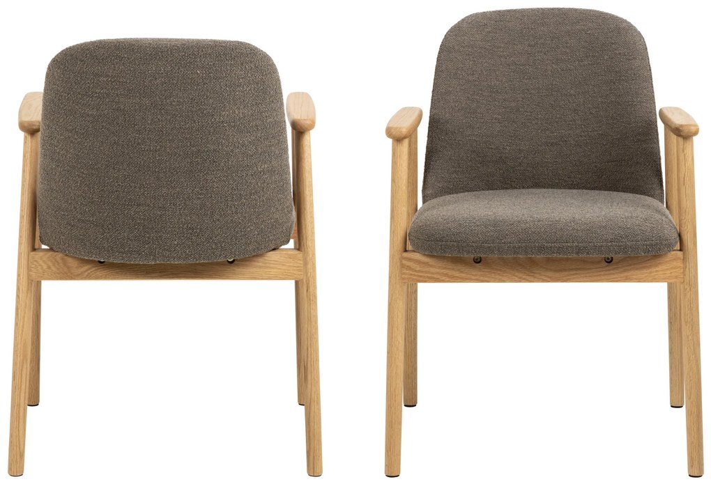 RODERIC Taupebruin (Monza 40)/gelakt - HOUTEN STOEL VOOR WOONKAMER, EETKAMER, KEUKEN RETRO