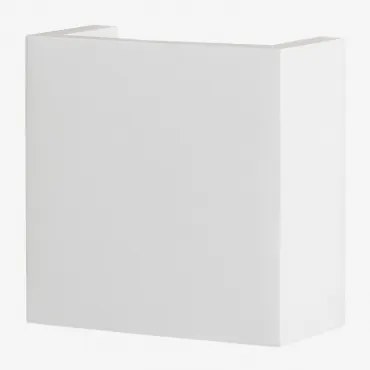 Gadea Gips Led-wandlamp Wit - Sklum