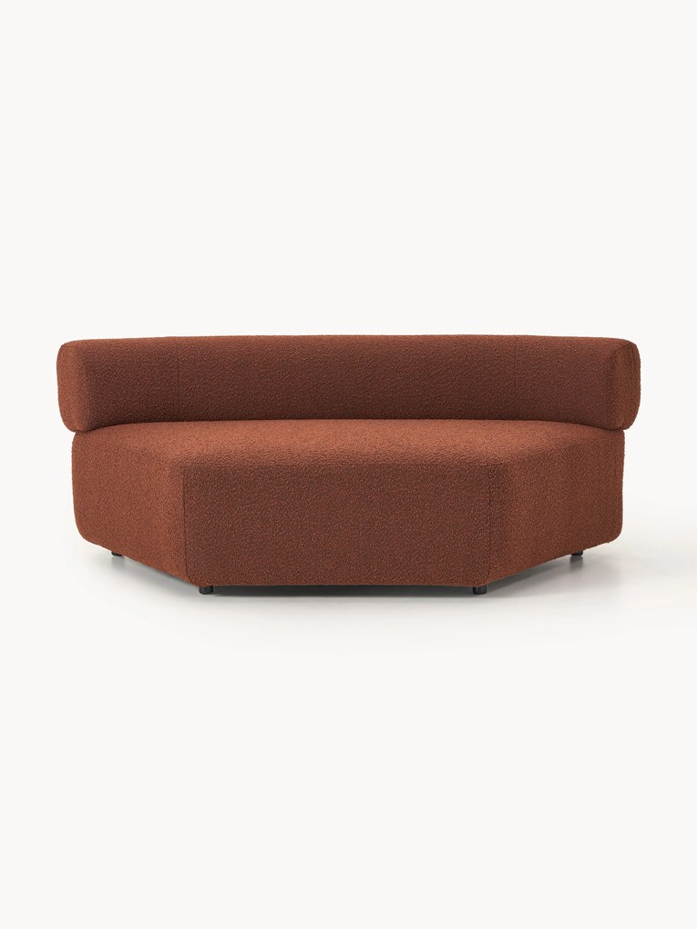 Ronde bouclé hoekmodule Anton