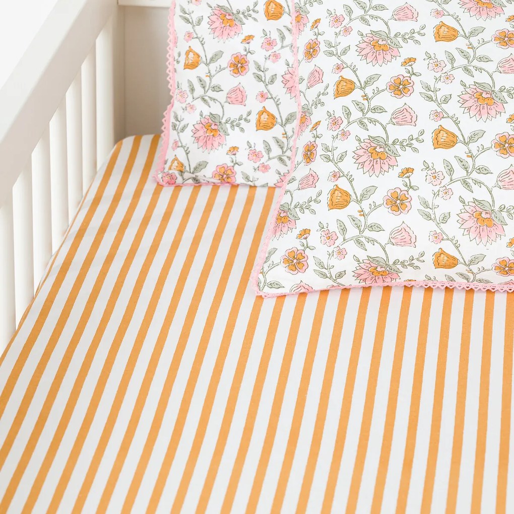 Hoeslaken baby gewassen katoen omslag 17 cm, Yassia