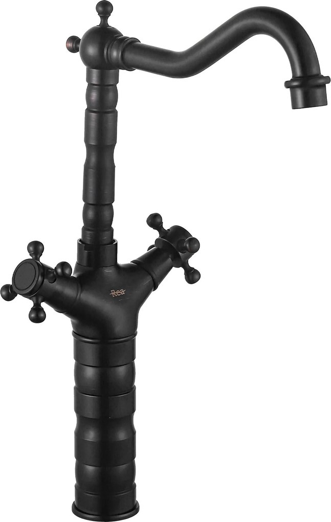 Keukenkraan Wastafelkraan Rea Rustico Old Black