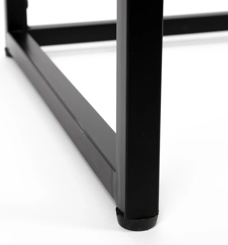 Japandi Kaptafel Met Rotan Lades - 120 X 40cm.