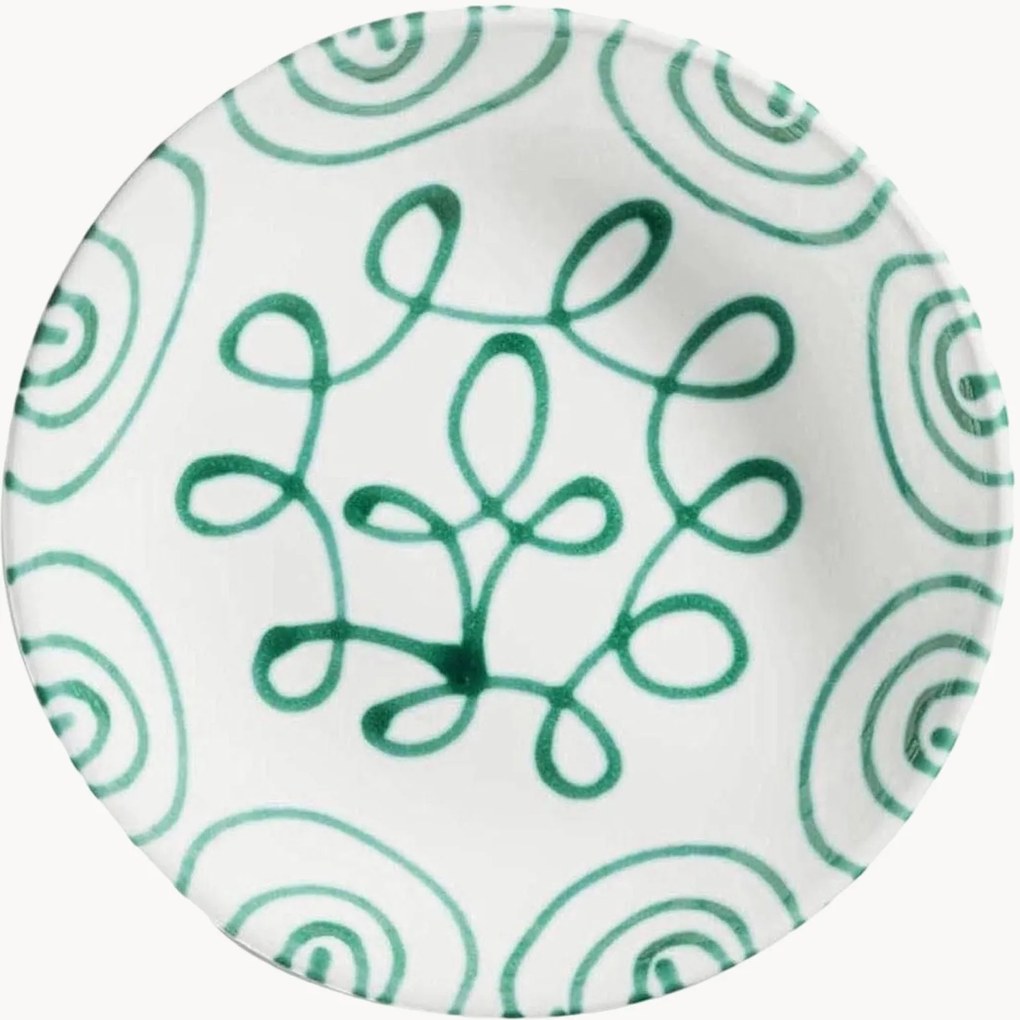 Handgemaakt soepbord Grüngeflammt
