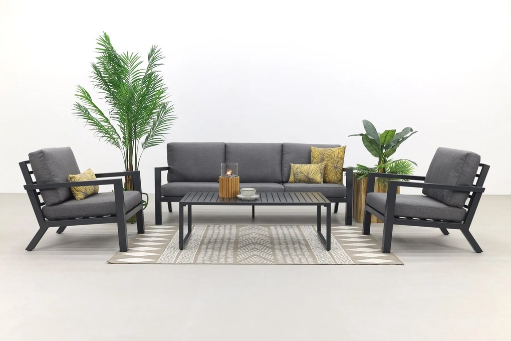 Hugo stoel-bank loungeset - antraciet OP=OP