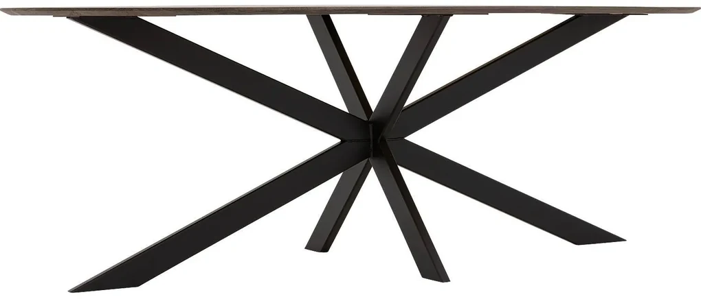 Goossens Excellent Eettafel Floyd, Semi rond 260 x 100 cm