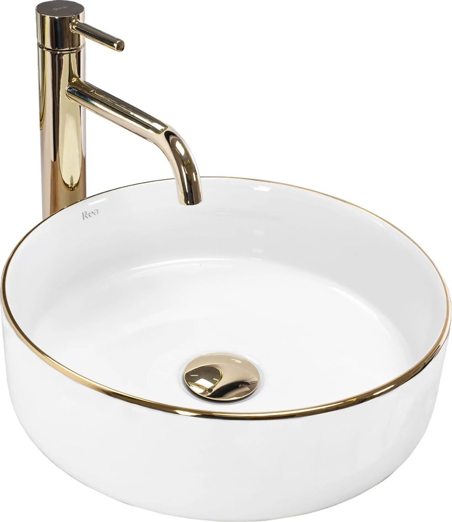 Opzetwastafel Rea Sami Gold Edge