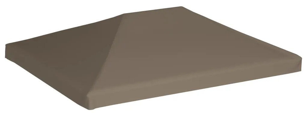 vidaXL Prieeldak 310 g/m² 3x3 m taupe