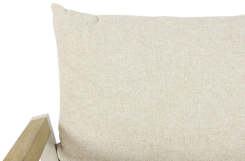 Tuinstoel Aluminium/teak Taupe-naturel-bruin Santika Supreme