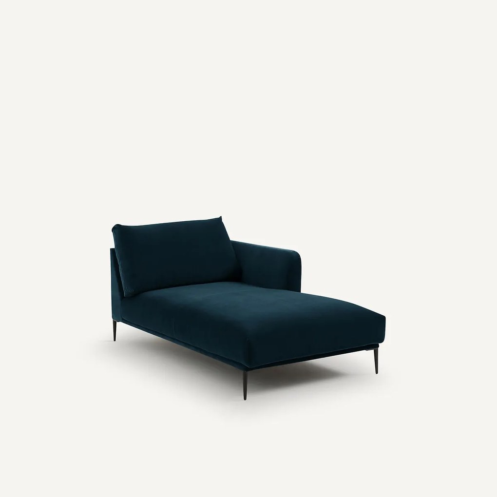 Longchair fluweel, Oscar design E.Gallina