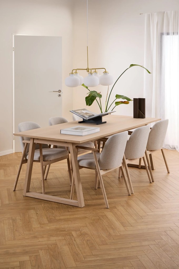 RODERIC Beige (Apia 453)/geolied - HOUTEN STOEL VOOR WOONKAMER, EETKAMER, KEUKEN RETRO