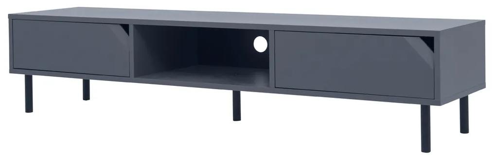 Tenzo Corner Modern Tv-meubel Blauw - 176.5x43x39cm.