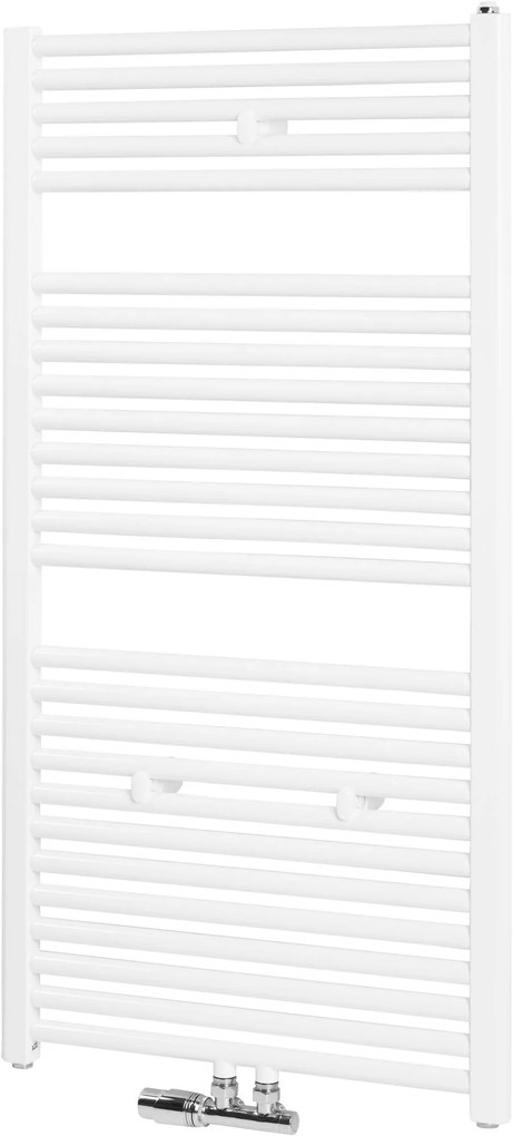 Saqu Calm handdoekradiator 830W 60x119cm mat wit