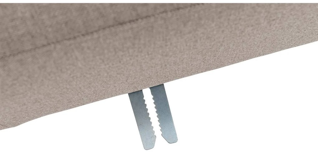 Goossens  Key West grijs, stof, 2-zits, modern design met ligelement rechts