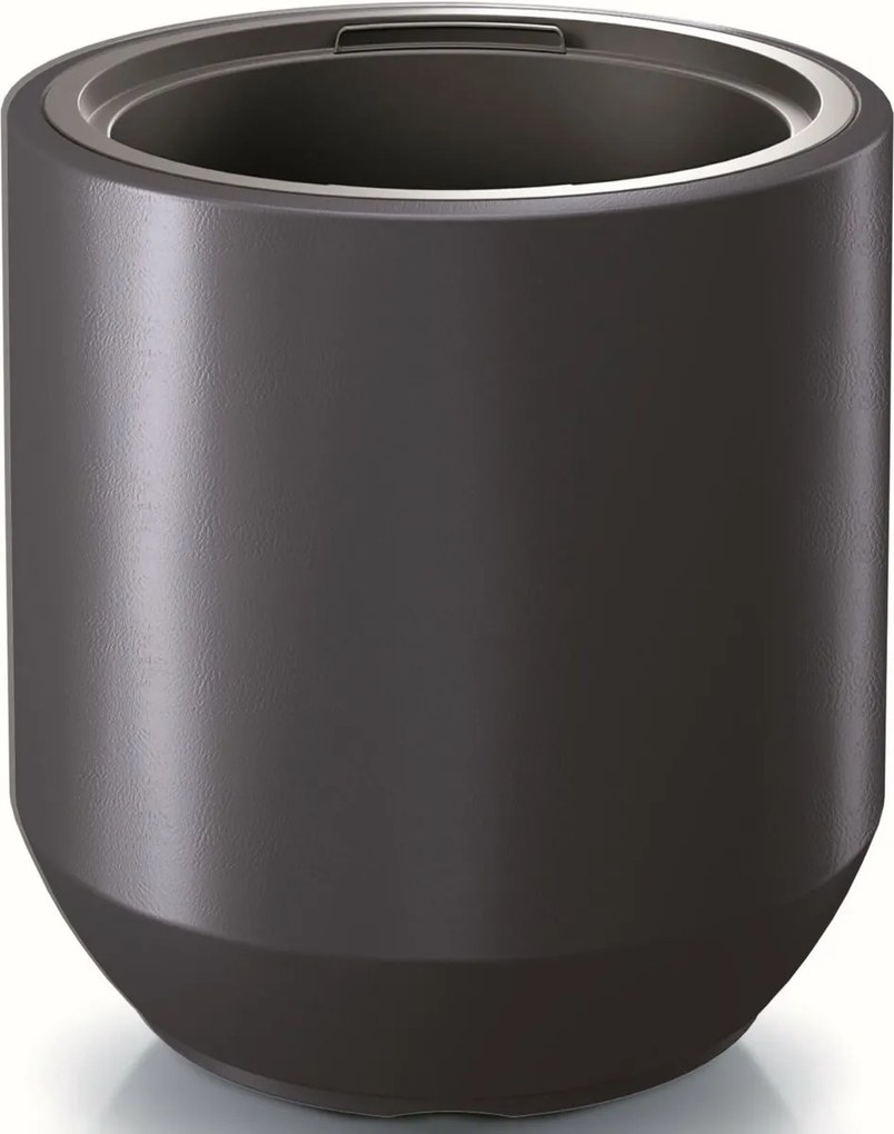 Prosperplast Heos Sevilla Bloempot - Antraciet -Ø 39 cm - Met binnenpot
