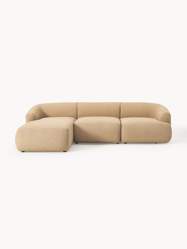 Modulaire bouclé hoekbank Sofia (4-zits)