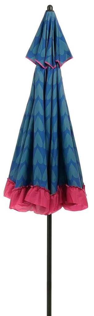 Edelman Mitchell parasol hart blauw - Ø220 x 238 cm