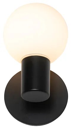 Moderne wandlamp zwart IP44 - Cederic Up