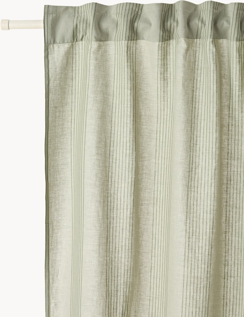 Lichtdoorlatende gordijnen Dewi, 2-delig, B 140 cm