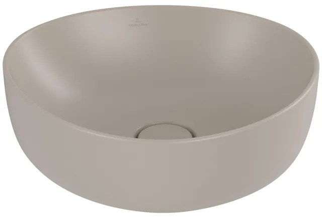 Villeroy & Boch Antao Opzetwastafel - 40 x 39.5 x 14.6 cm - Almond CeramicPlus - zonder overloop 4a7240am