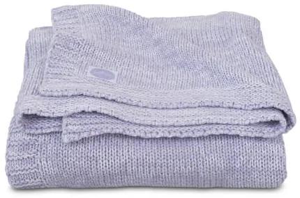 Melange knit wiegdeken 75x100 cm soft lilac