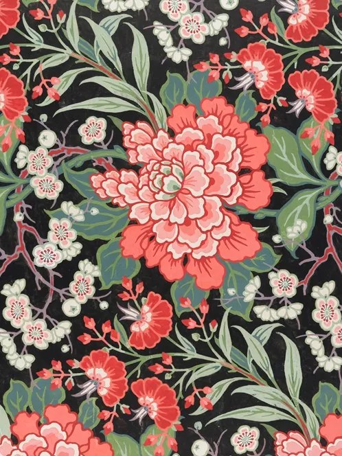 Textile Design with Flowers