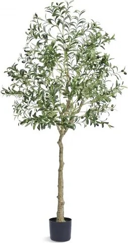 VEVOR Olijfboom Kunstmatig 81x81x179cm Kunstplant PE Kunstplanten Nep Plastic Planten in Pot Kunstbloem Geurloos Waterdicht Ideaal voor Decoratie van Slaapkamer Studeerkamer Woonkamer
