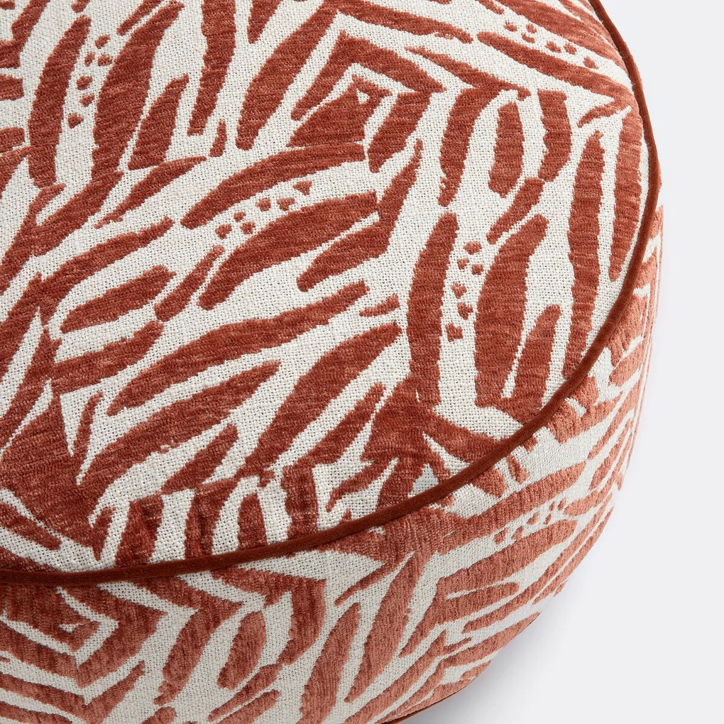 Jacquard vloerkussen, diameter 50 cm, LEAN