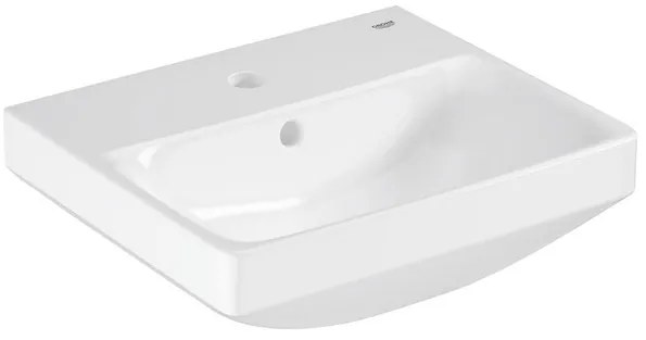 Grohe Euro Ceramic Wastafel - vrijhangend - 45x39cm - met kraangat - met overloop - exclusief wandbevestiging - alpine wit 102435sh00