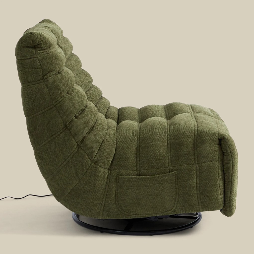 Elektrische Relaxfauteuil Retro Groen