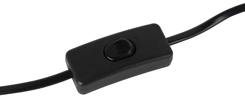 Retro tafellamp geel met brons - Milou