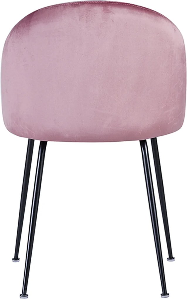 Set 4 Stoelen Zwart Dalnia Fluweel