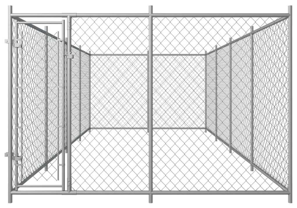 vidaXL Hondenkennel voor buiten 8x4x2 m