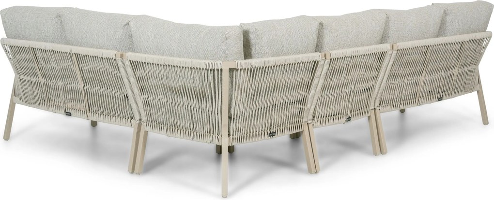 Hoek loungeset 6 personen Rope Taupe  Lifestyle Garden Furniture Biagio