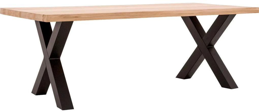 Goossens Eettafel Blade, Strak blad 160 x 90 cm 6 cm dik