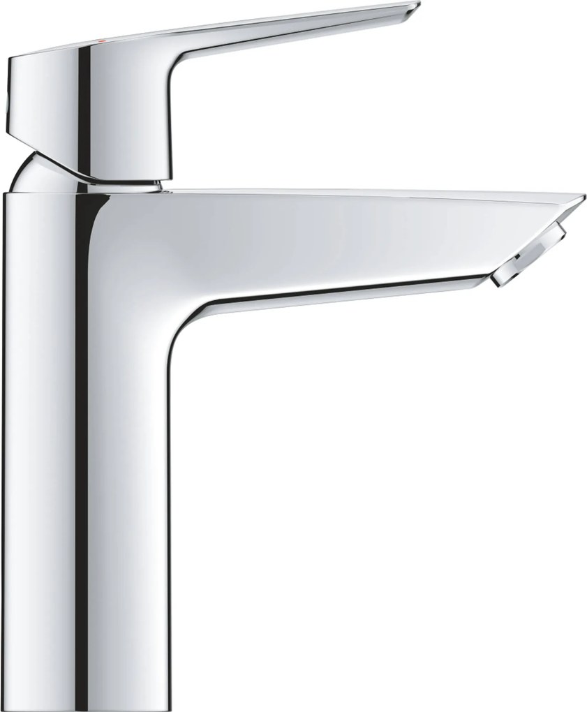 Grohe QuickFix Start M-size wastafelkraan met koude start en push-open waste chroom