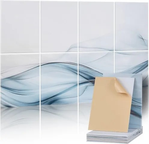 VEVOR 8-pack akoestische panelen, 1200x800x10mm, akoestische wandpanelen, zelfklevende, geluidsabsorberende en geluiddempende panelen voor thuis, kantoor, studio, speelkamer, theater, zijden motief