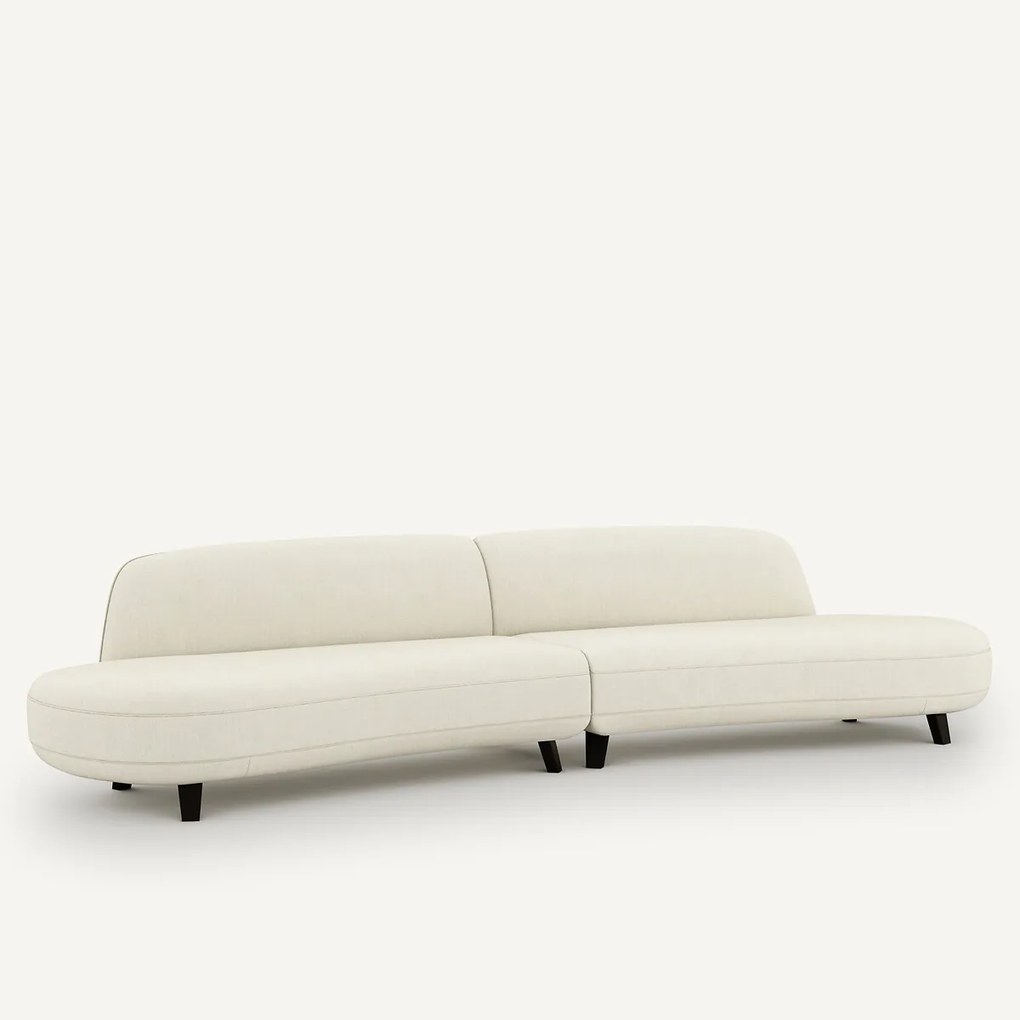 6-zits bank in chambray linnen, Rosebury, ontwerp Emmanuel Gallina