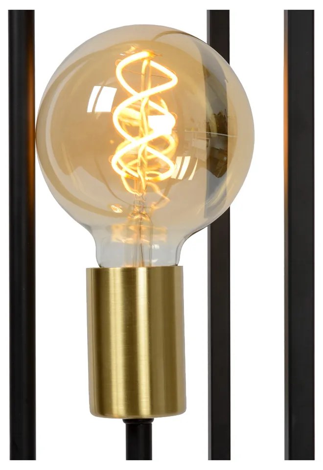 Lucide Ruben vloerlamp 22x120cm E27 zwart mat