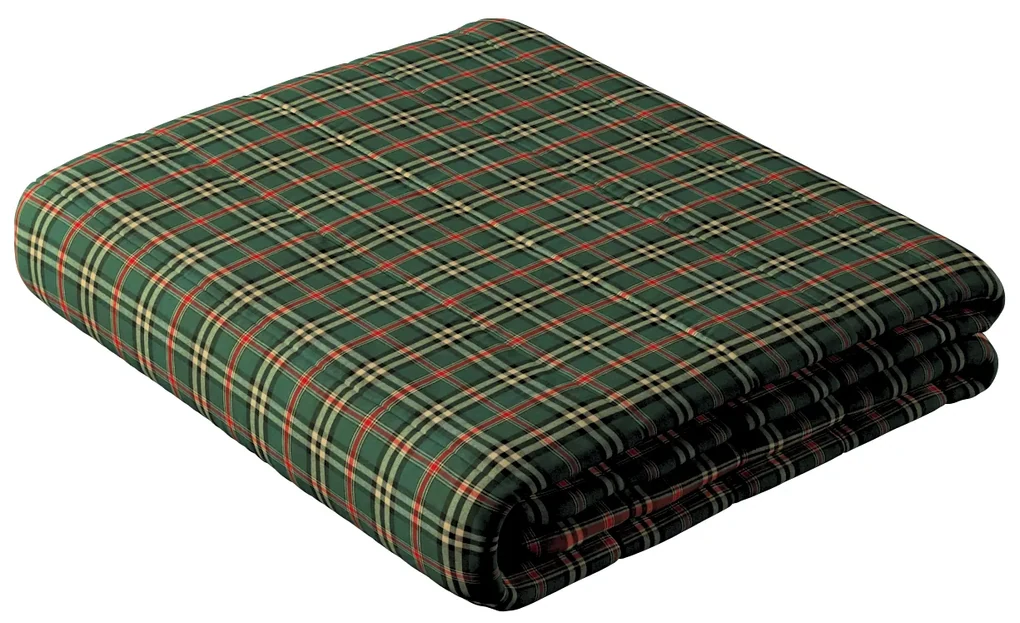 Dekoria Sprei, groen-rood ruit