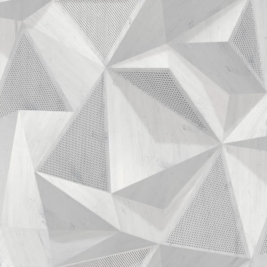 DUTCH WALLCOVERINGS Behang Onyx lichtgrijs