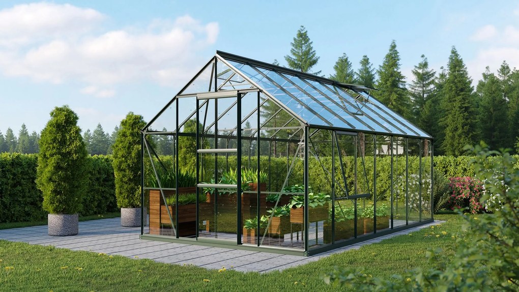 Vitavia Meridian 1 serre - 11,5m² - Donkergroen