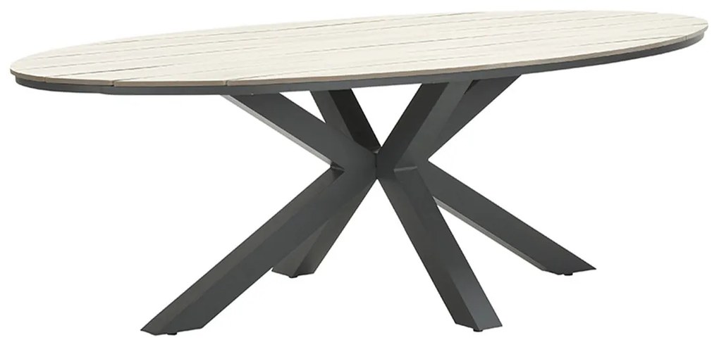 Garden Impressions Tulli tuintafel 220x115 cm - licht bruin